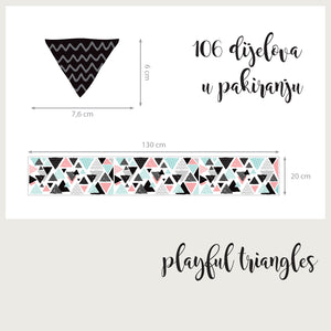 Playful Triangles - Naljepnice za zid