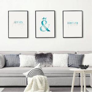 Always & Forever Turquoise - Posteri (bez okvira) ili Slike Na Platnu (spremne za na zid)