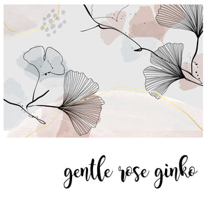 Gentle Rose Ginko - Zidna Tapeta - Mural