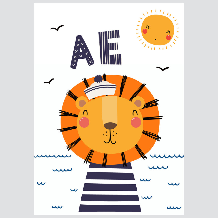 A E - ilustracija za dječju sobu