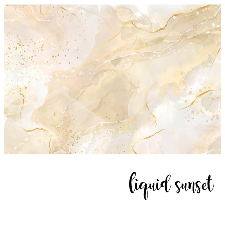 Liquid Sunset - Zidna Tapeta - Mural