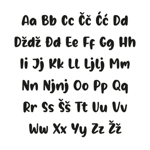 Borna Alphabet - Medium - visina 20 cm