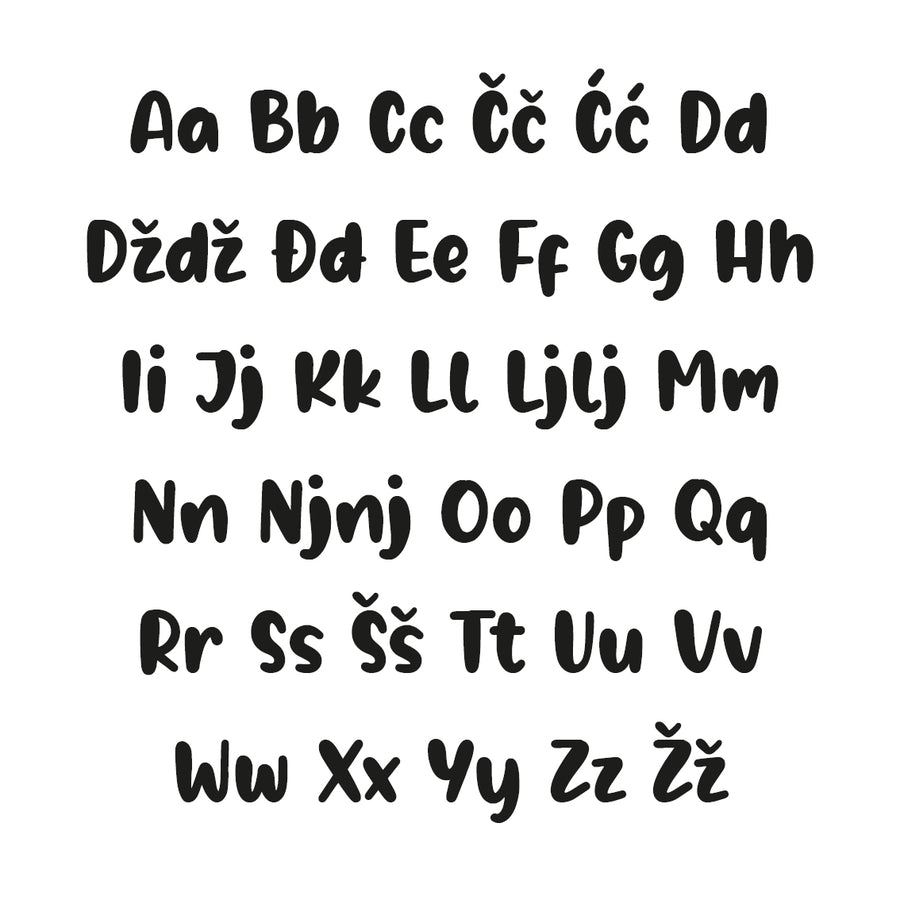 Borna Alphabet - Medium - visina 20 cm