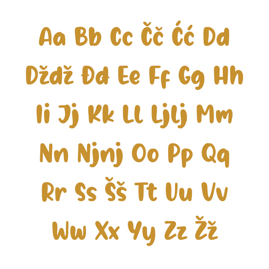 Borna Alphabet - Medium - visina 20 cm