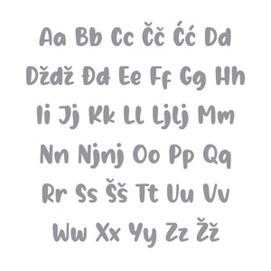 Borna Alphabet - Medium - visina 20 cm