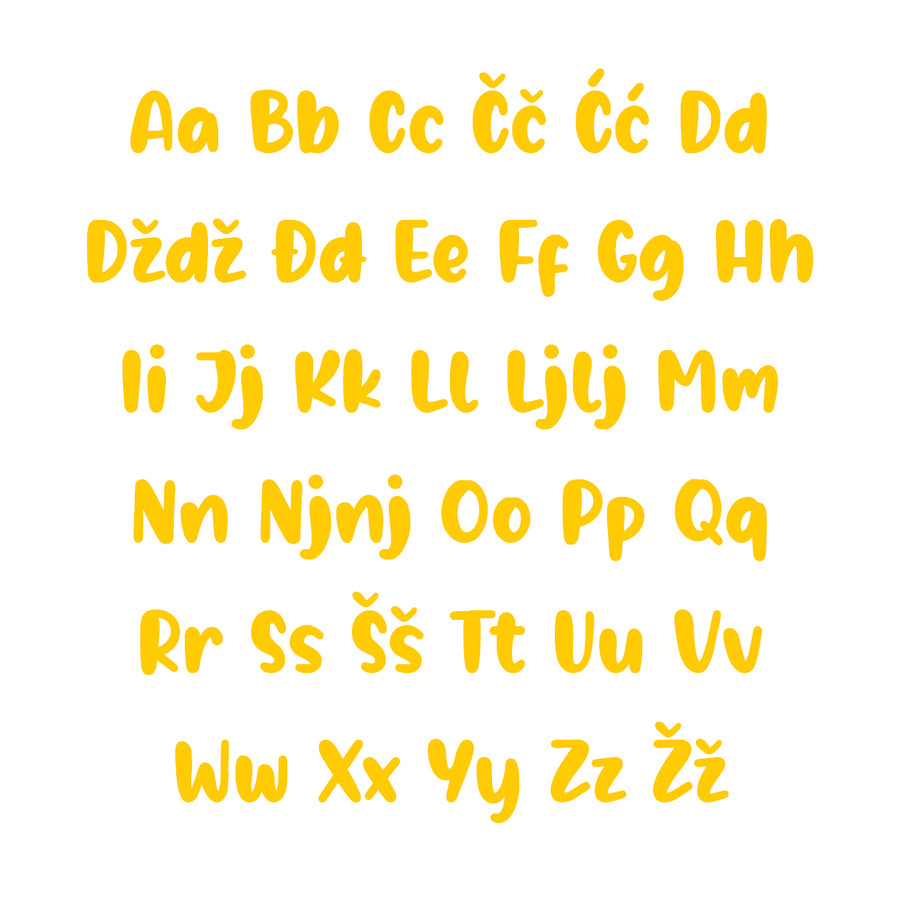 Borna Alphabet - Medium - visina 20 cm