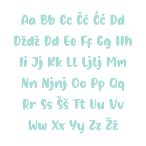 Borna Alphabet - Medium - visina 20 cm