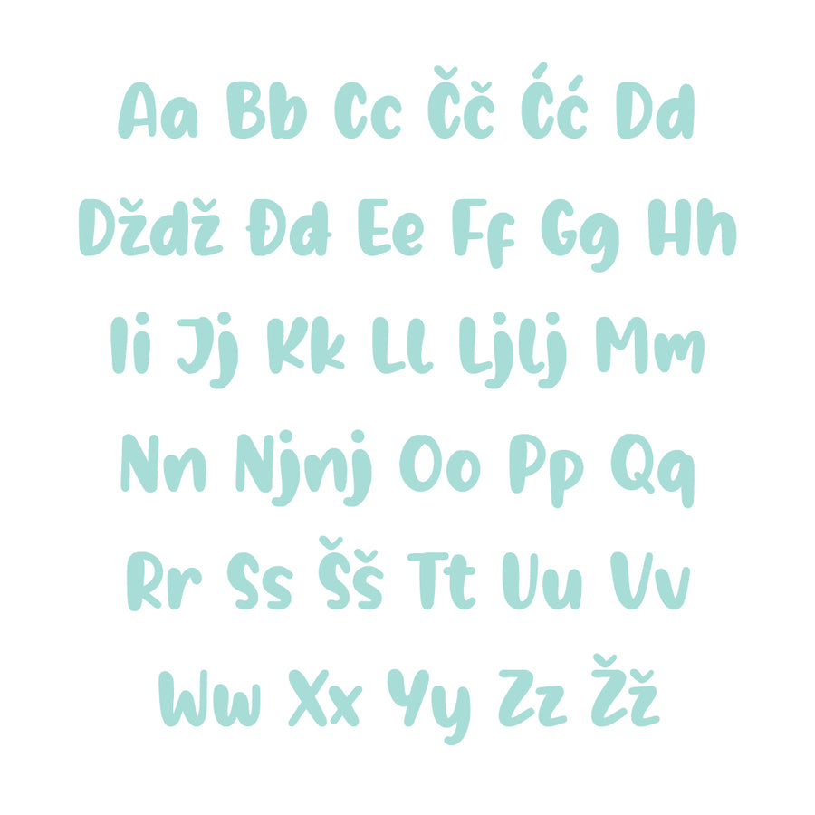 Borna Alphabet - Medium - visina 20 cm