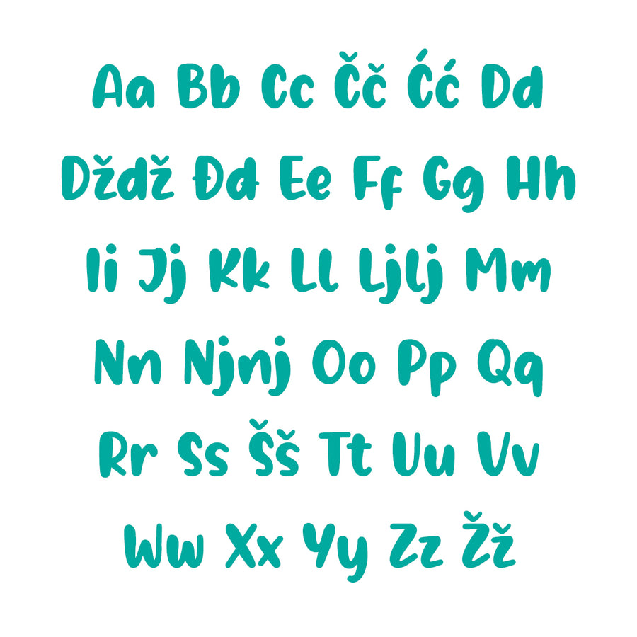 Borna Alphabet - Medium - visina 20 cm