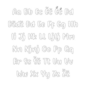 Borna Alphabet - Medium - visina 20 cm