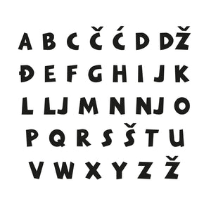 Lovre Alphabet - Small - visina 15 cm