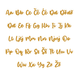Nikolina Alphabet - Large - visina 30 cm