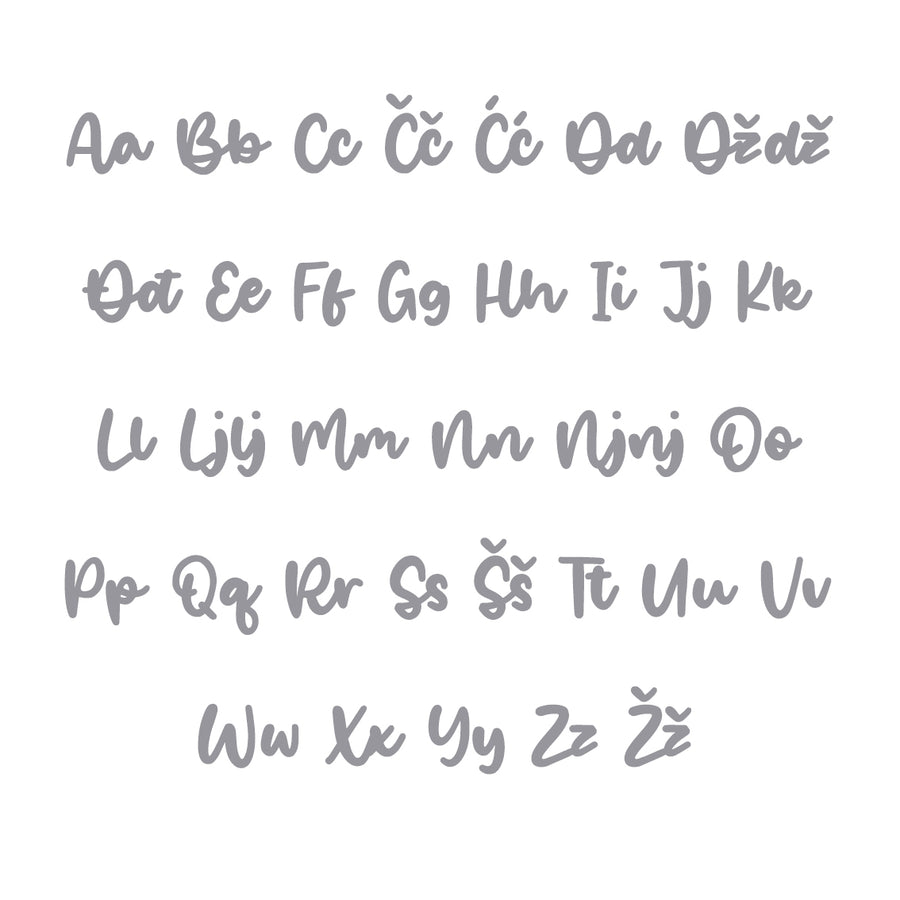 Nikolina Alphabet - Large - visina 30 cm