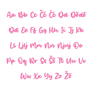 Nikolina Alphabet - Large - visina 30 cm