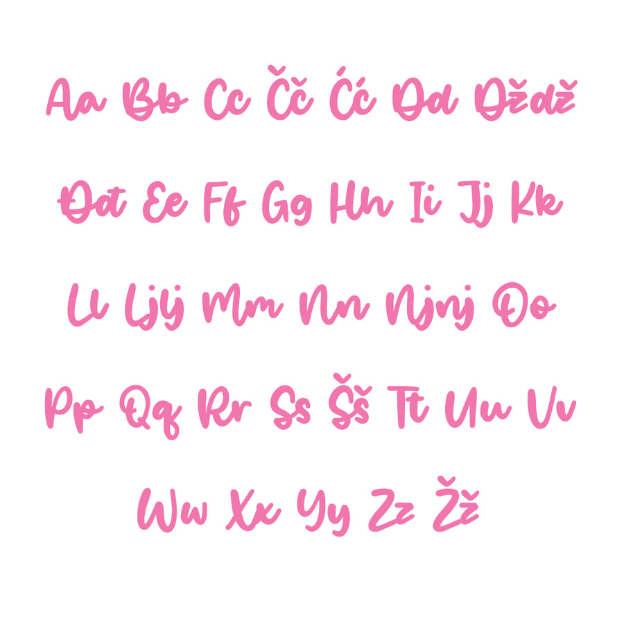 Nikolina Alphabet - Large - visina 30 cm
