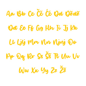 Nikolina Alphabet - Large - visina 30 cm