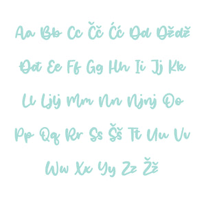 Nikolina Alphabet - Large - visina 30 cm