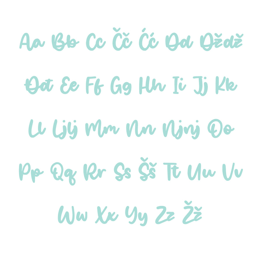 Nikolina Alphabet - Large - visina 30 cm