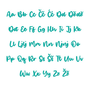 Nikolina Alphabet - Large - visina 30 cm