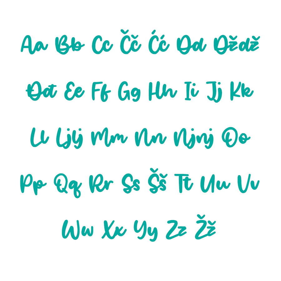 Nikolina Alphabet - Large - visina 30 cm