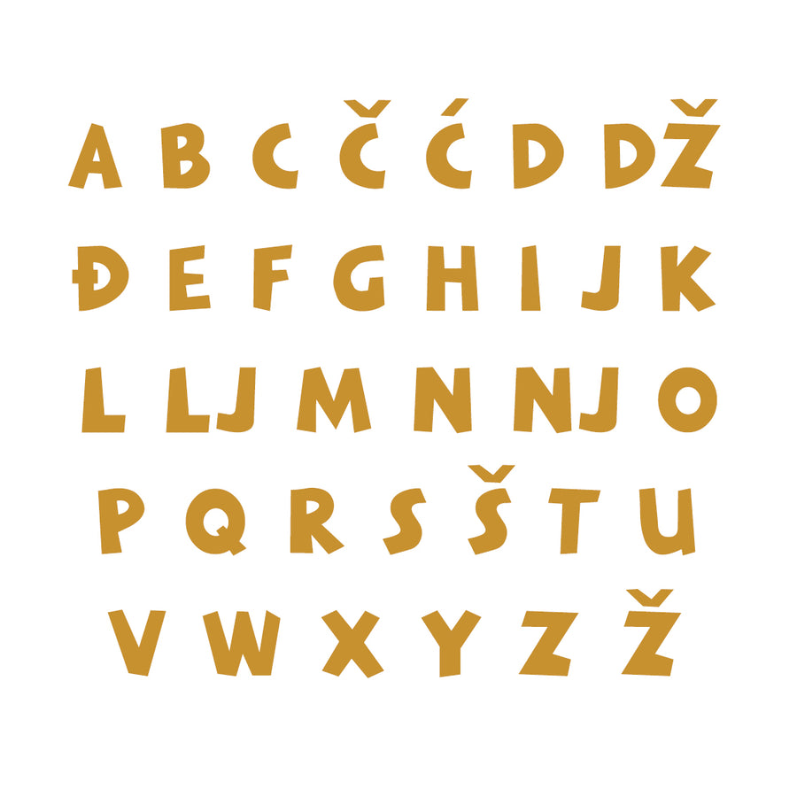 Lovre Alphabet - Small - visina 15 cm