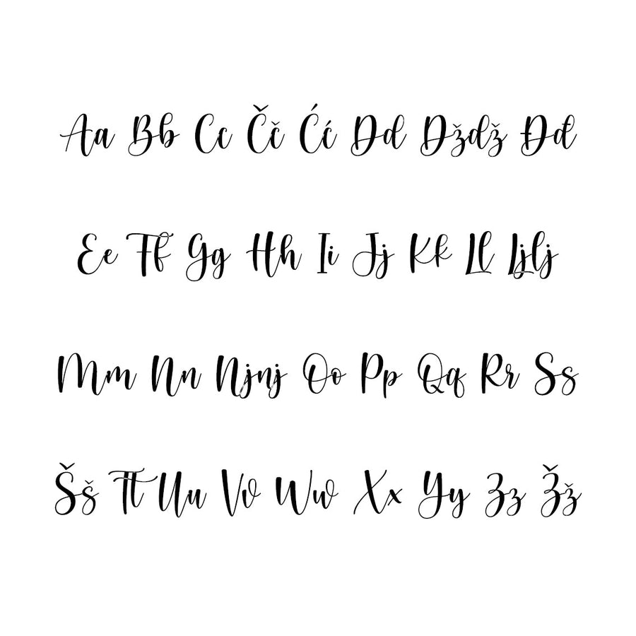 *RASPRODAJA* Kristina Alphabet - Small - visina 15 cm Ime: Marieta