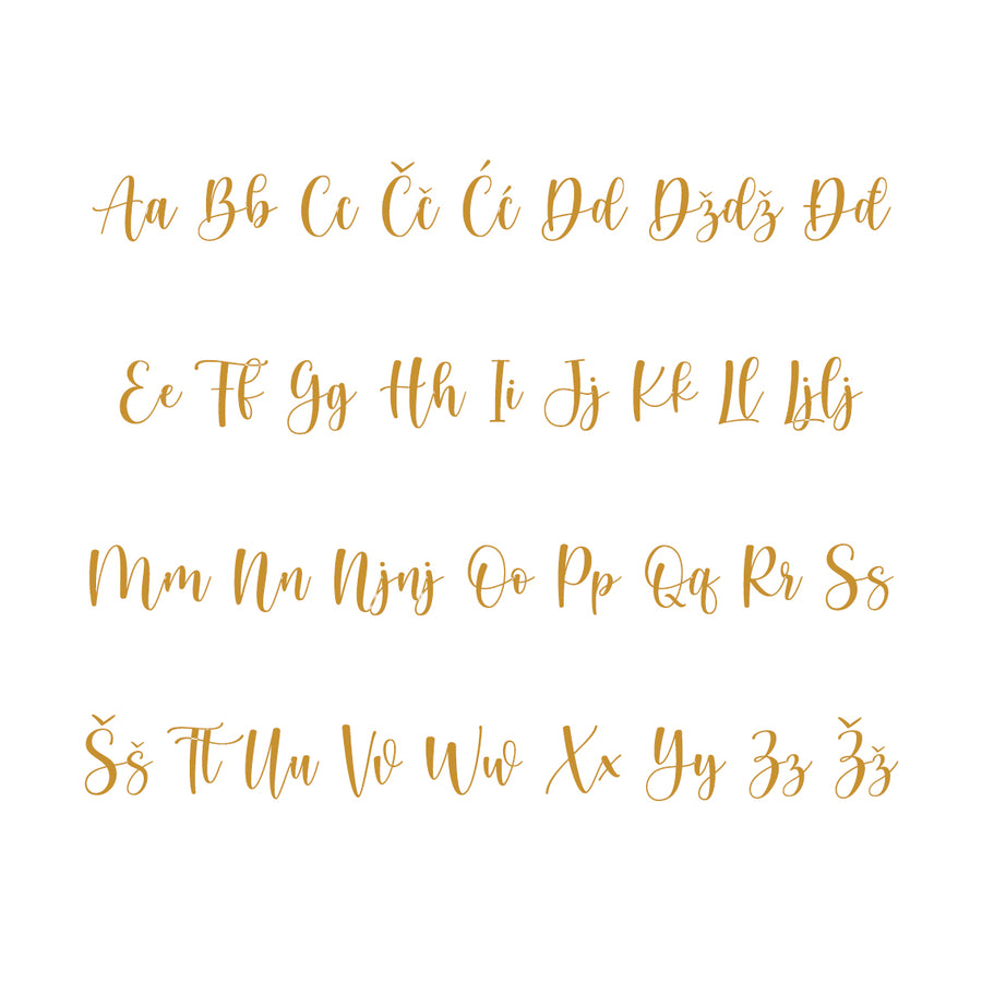 Kristina Alphabet - Large - visina 30 cm
