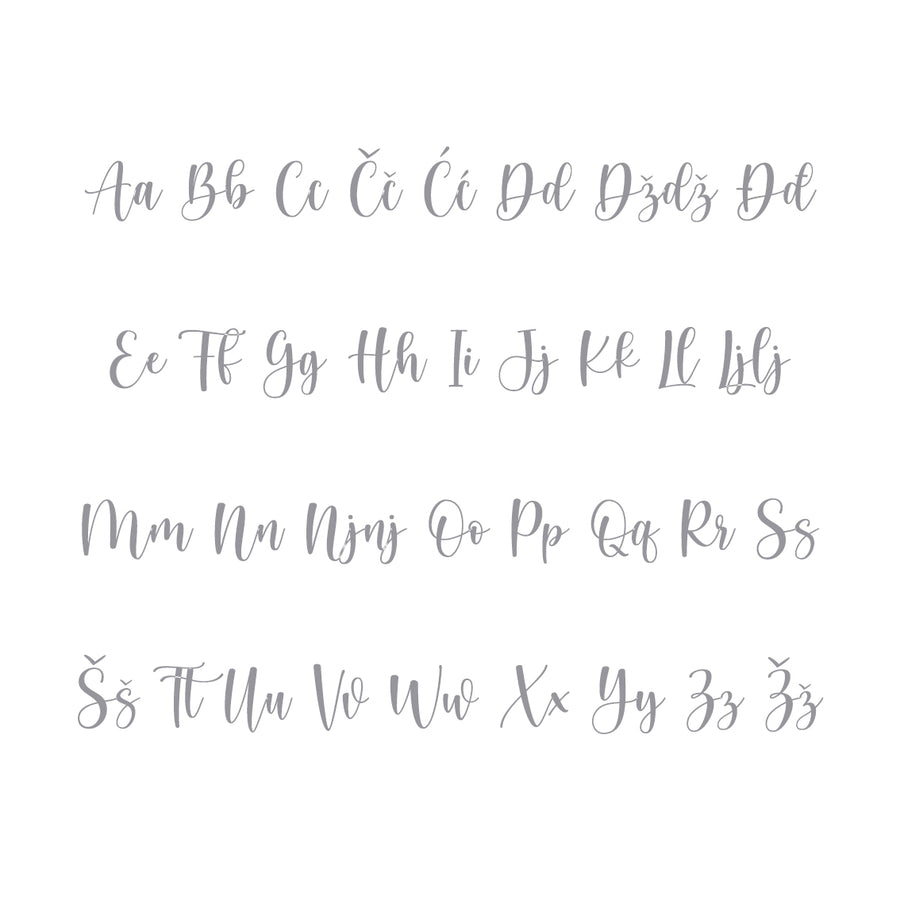 Kristina Alphabet - Medium - visina 20 cm