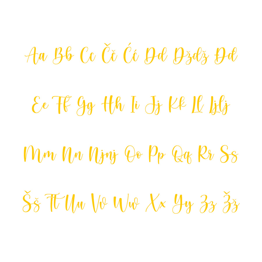 Kristina Alphabet - Large - visina 30 cm