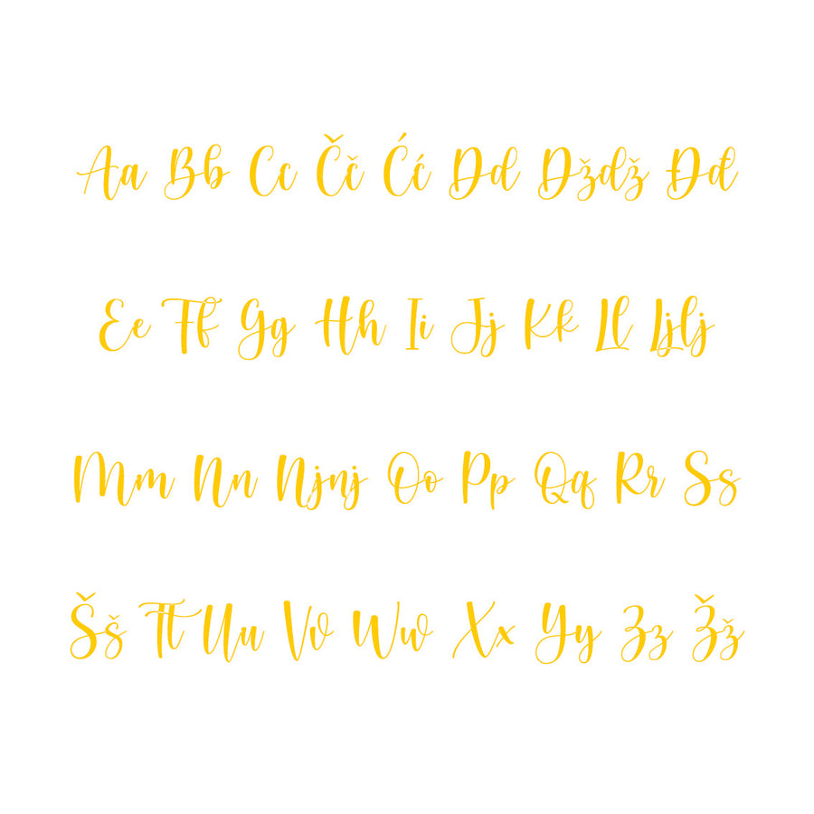 *RASPRODAJA* Kristina Alphabet - Small - visina 15 cm Ime: Marieta