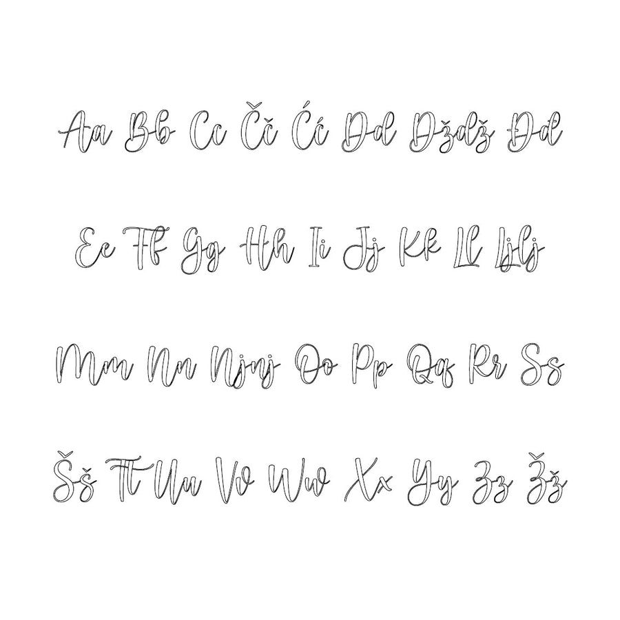 *RASPRODAJA* Kristina Alphabet - Small - visina 15 cm Ime: Marieta