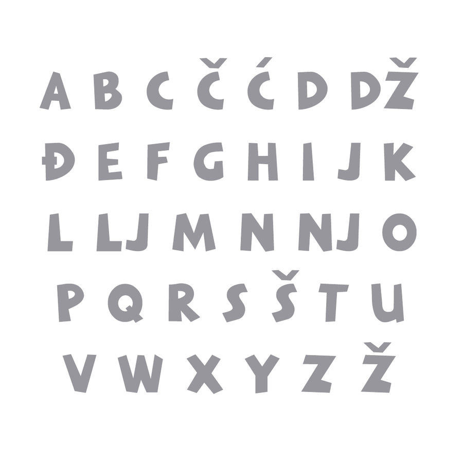 Lovre Alphabet - Small - visina 15 cm