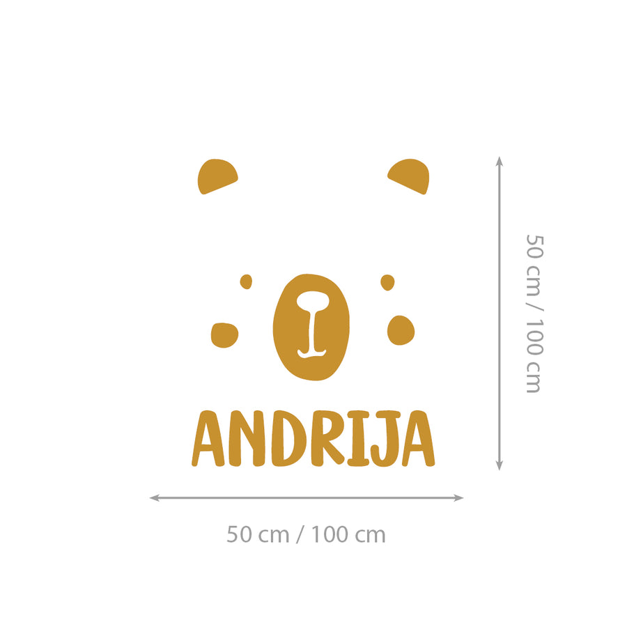Bear Alphabet - Dječja abeceda - Zidne naljepnice