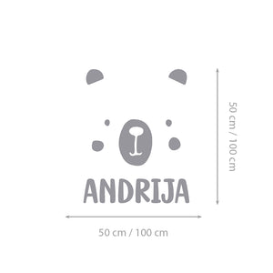 Bear Alphabet - Dječja abeceda - Zidne naljepnice