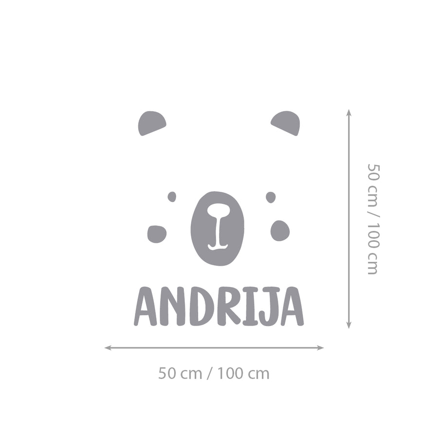 Bear Alphabet - Dječja abeceda - Zidne naljepnice