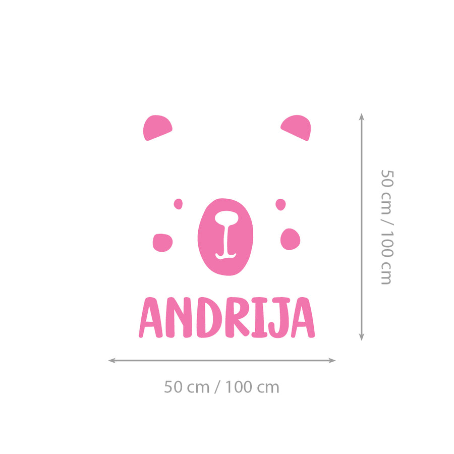 Bear Alphabet - Dječja abeceda - Zidne naljepnice