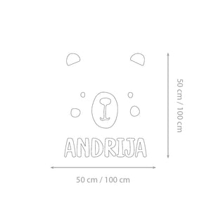 Bear Alphabet - Dječja abeceda - Zidne naljepnice