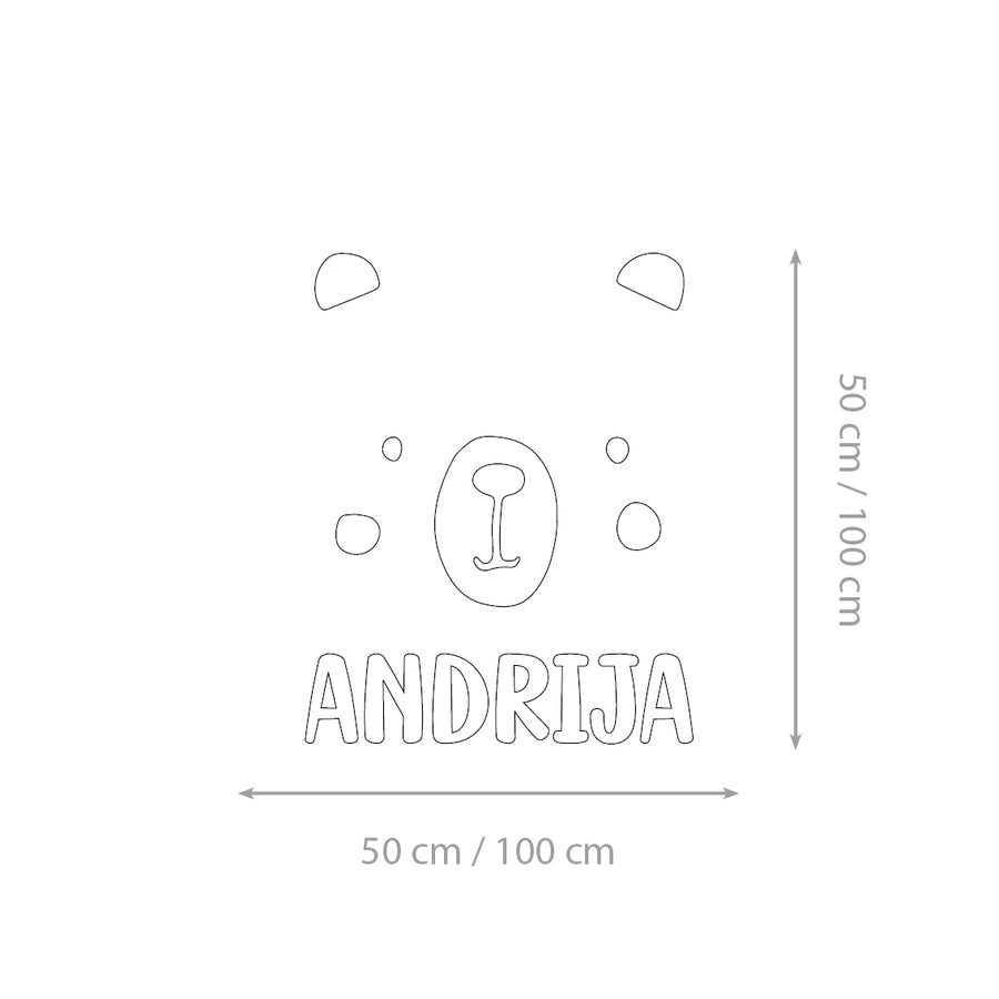 Bear Alphabet - Dječja abeceda - Zidne naljepnice