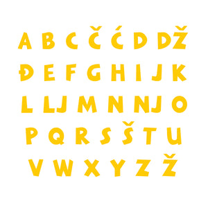 Lovre Alphabet - Small - visina 15 cm