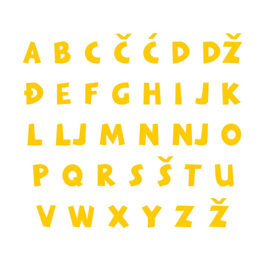 Lovre Alphabet - Small - visina 15 cm