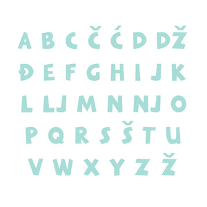 Lovre Alphabet - Small - visina 15 cm