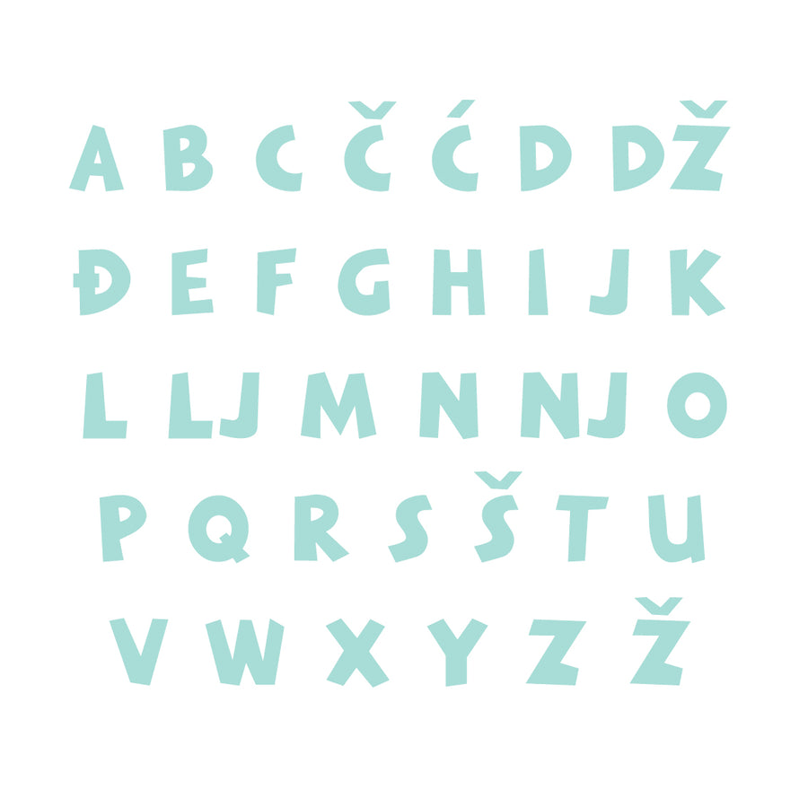 Lovre Alphabet - Small - visina 15 cm