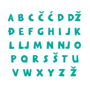 Lovre Alphabet - Small - visina 15 cm