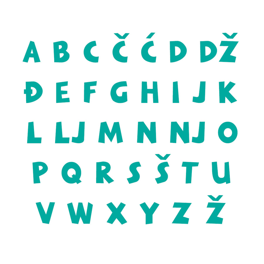 Lovre Alphabet - Small - visina 15 cm