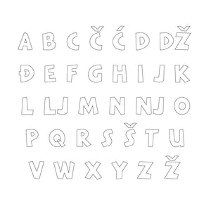 Lovre Alphabet - Small - visina 15 cm