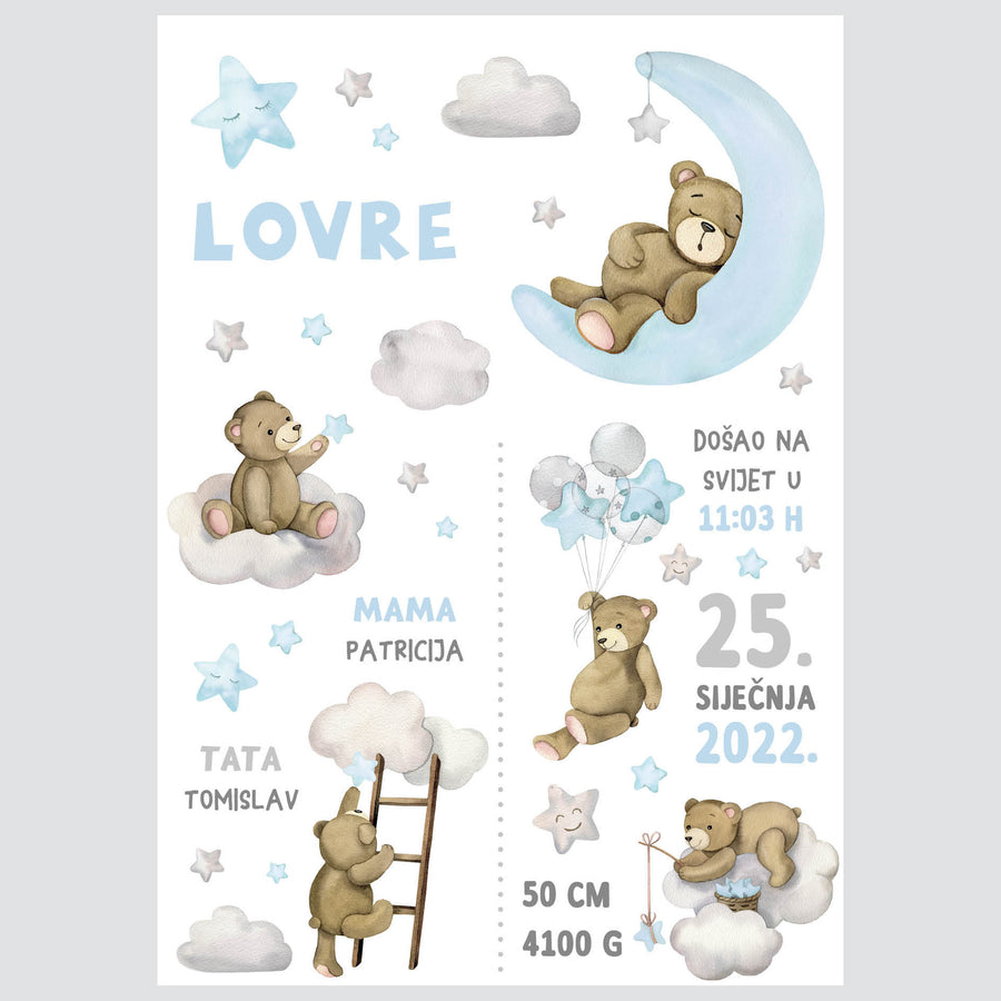 HIA Kids - Teddy's Adventures - personalizirana ilustracija