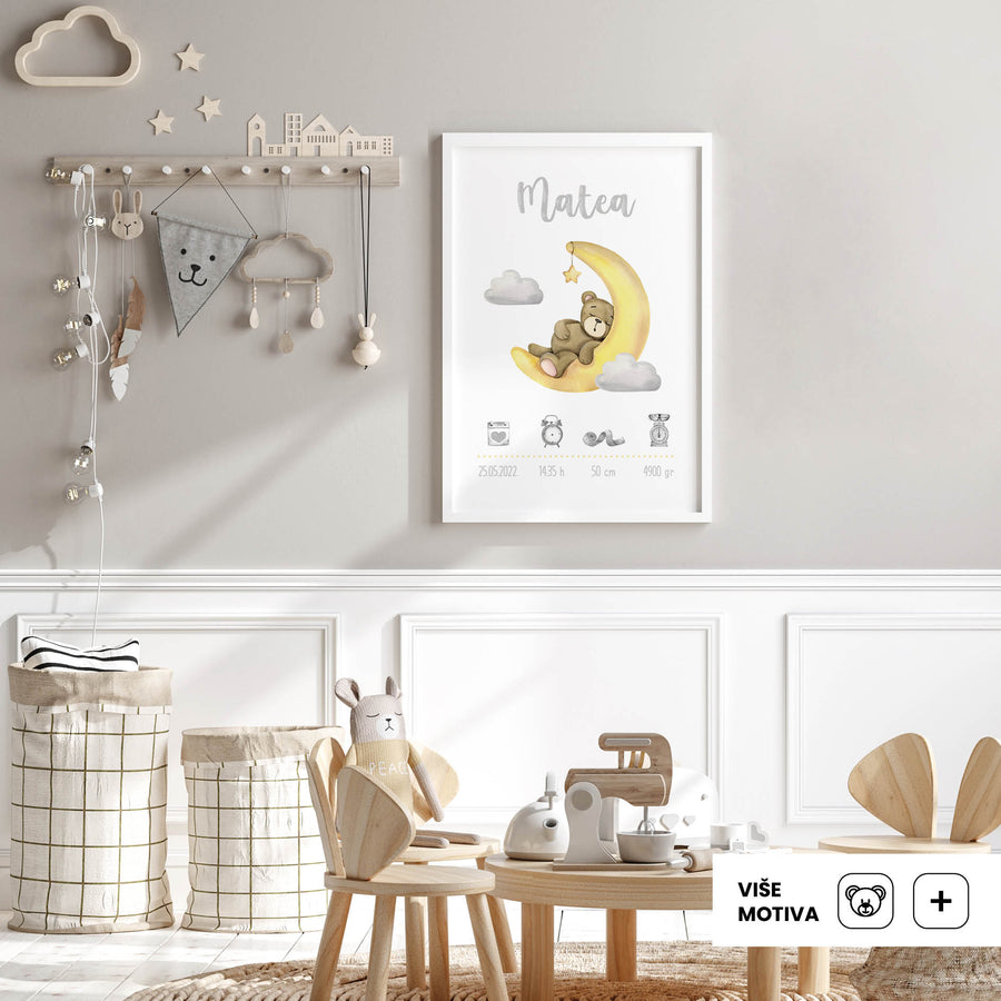 HIA Kids - Teddy's Moon Adventure - personalizirana ilustracija