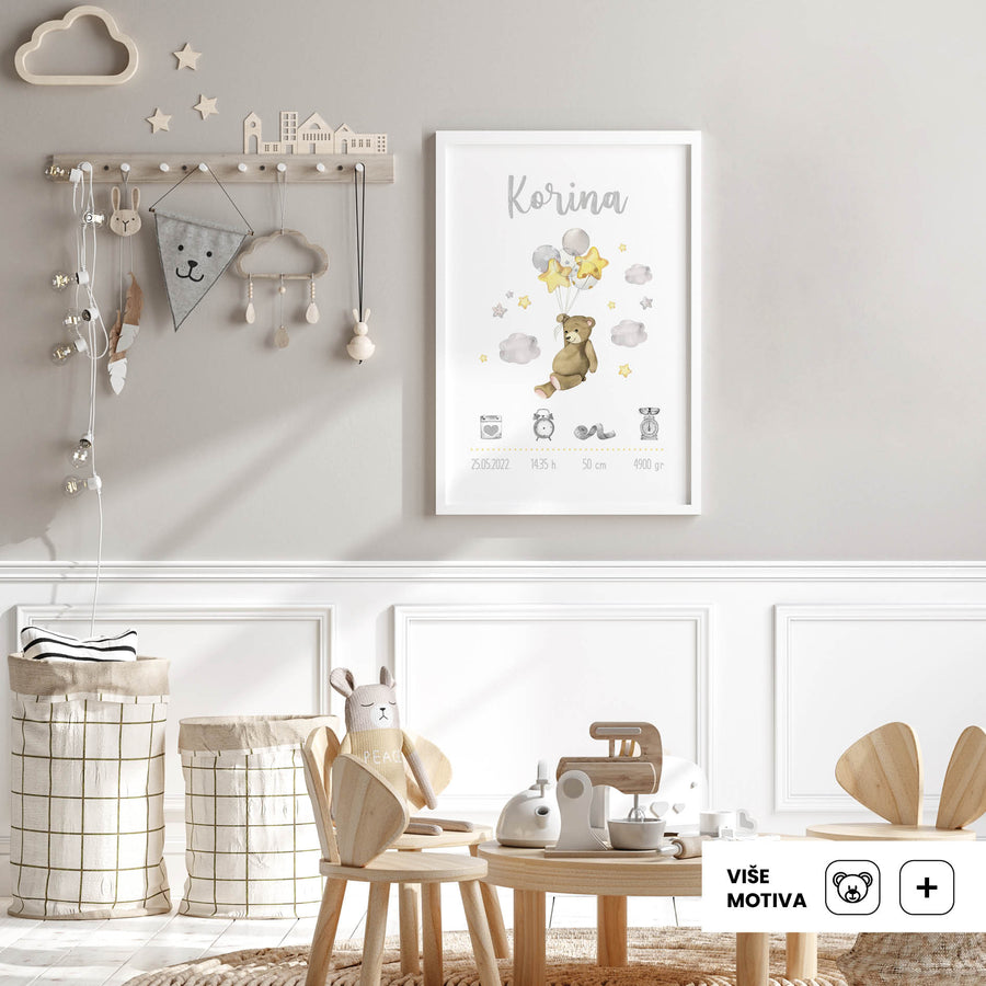 HIA Kids - Teddy's Balloon Adventure - personalizirana ilustracija