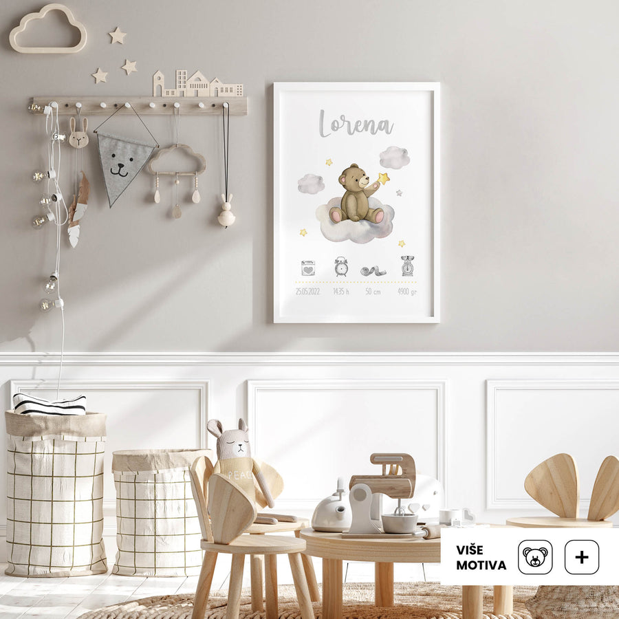 HIA Kids - Teddy's Cloud Adventure - personalizirana ilustracija