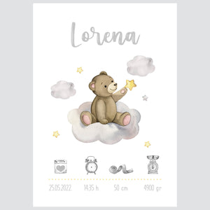 HIA Kids - Teddy's Cloud Adventure - personalizirana ilustracija